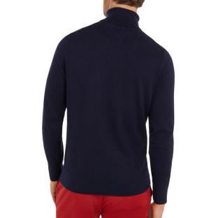 Pull Marine Homme Tommy Hilfiger Pima Org vue 2