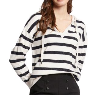 Pull Écru/Marine Femme Morgan Ballo vue 0