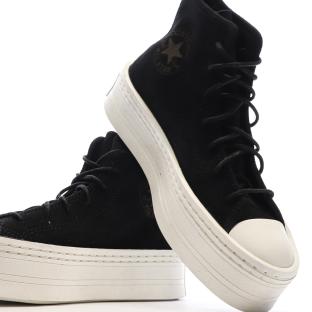 Schwarze Sneakers Women Converse Chuck Taylor All Star Suede Ansicht 0