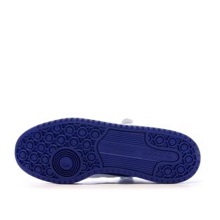 Basket Blanc/Bleu Homme Adidas Forum Low vue 5
