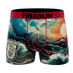 Boxer Rouge/Bleu/Orange Garçon Freegun Mer vue 0