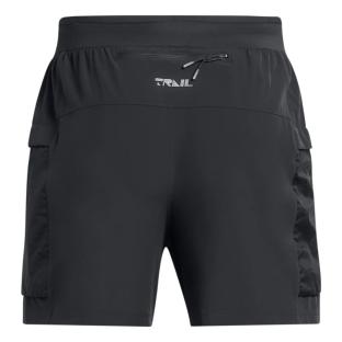 Pantalón corto negro para hombre Under Armour Trail Run ver 0