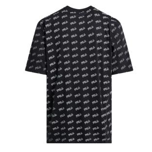 T-shirt Noir Homme Fila Flat Print vue 2