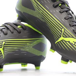 Chaussures de Foot Gris/Jaune Junior Puma Ultra 5 Play FG/AG Jr vue 0