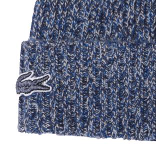 Bonnet Marine Chiné Mixte Lacoste Rib vue 0