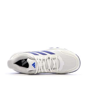Baskets Blanches/Bleu Homme Adidas Courtjam vue 0