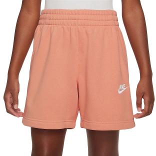Short Orange Fille Nike G Nsw Club Ft 5in Short pas cher