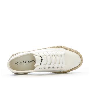 Baskets Blanches Femme Chattawak Paco vue 0