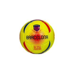 BARCELONA Mini Ballon Jaune Fluo Sport Zone vue 0