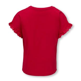 T-shirt Rouge Fille Kids ONLY Giris vue 0