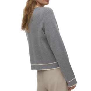 Pull Gris Femme Vero Moda Gold vue 2