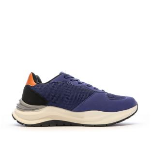 Baskets Marine/Blanches/Orange Homme Lotto Twenty6 vue 0