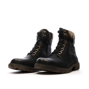 Boots Noires Femme RELIFE Gracita vue 6
