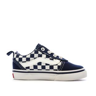 Baskets Bleu Foncé Garçon Vans Td Ward Slip-on Checkerboard vue 2