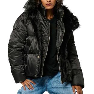 Doudoune Noire Femme Kaporal Shime pas cher