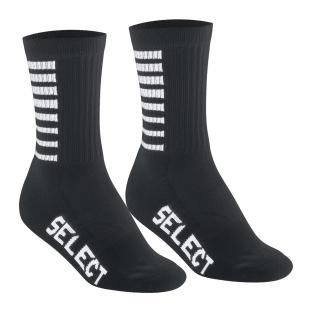 X1 Par de Calcetines Negros de Rayas Mixtas Selectas ver 0