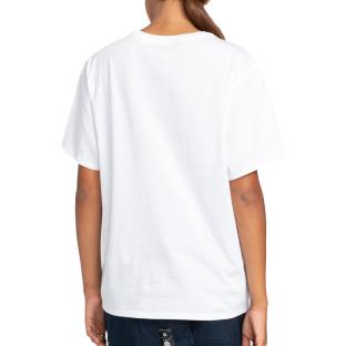 T-shirt Blanc Femme Element Logo Ss W vue 2