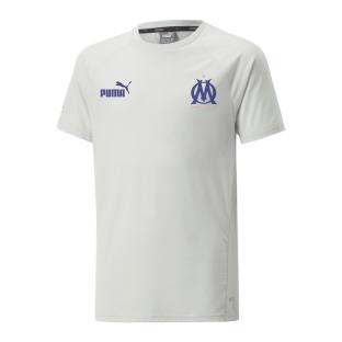 OM T-shirt Gris Garçon foot Puma pas cher