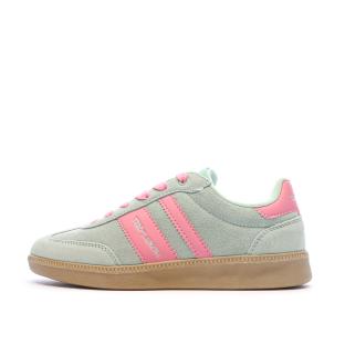 Baskets Vertes/Roses Femme Teddy Smith 120123 pas cher