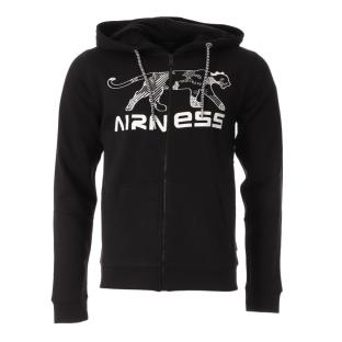 Sweat Zippé Noir Homme Airness Kamo pas cher