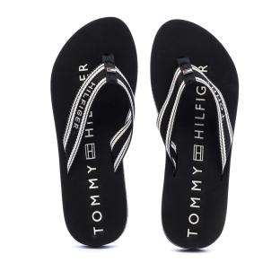 Tongs Noir Femme Tommy Hilfiger Webbing Summer vue 0