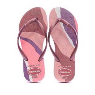 Tongs Prunes Femme Havaianas Hav Slim Palette Glow VV vue 3