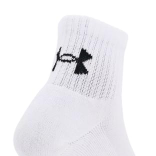 3x Chaussettes Blanches Homme Under Armour Quarter vue 2