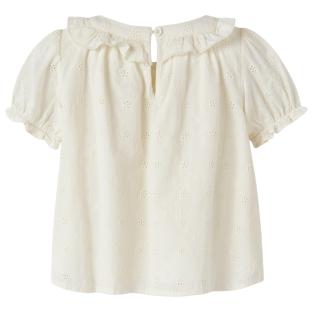 Blouse Blanche Fille Lil' Atelier Hosa Loose vue 0