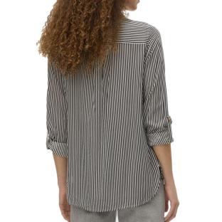 Chemise Chocolat/Blanc Femme Vero Moda Bumpy vue 0