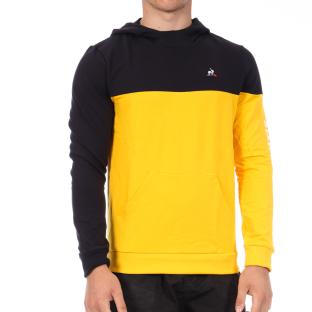Sweat Marine/Jaune Homme Le Coq Sportif Captain vue 0