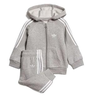 Survêtement Gris/Blanc Garçon/Fille Adidas Outline Hoodie pas cher
