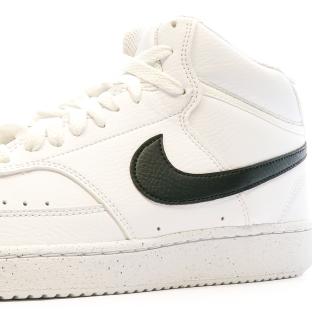 Baskets Blanche/Noir Homme Nike Court Vision Mid vue 0