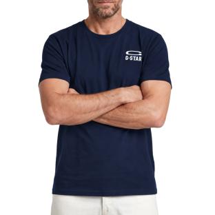 T-shirt Marine Homme G-Star Raw Chestes vue 0