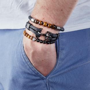 Bracelet Noir Homme Geographical Norway 315047 vue 2