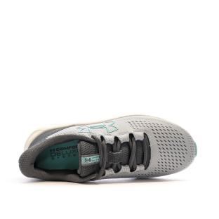 Damen Under Armour Charged Pursuit Running Schuh Grau/Türkis Ansicht 0