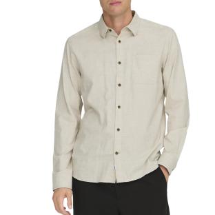 Chemise Beige Homme Only & Sons Road Life pas cher
