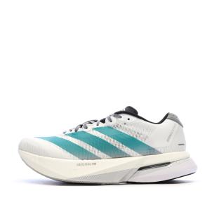 Baskets Blanches/Turquoises Adidas Adizero Boston 13 vue 0