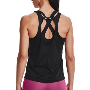 Débardeur de Sport Noir Femme Under Armour Fly By Tank vue 2