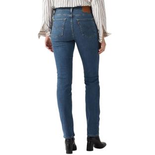 Jean 724 Bleu Femme Levi's High Rise Straight Dark vue 2