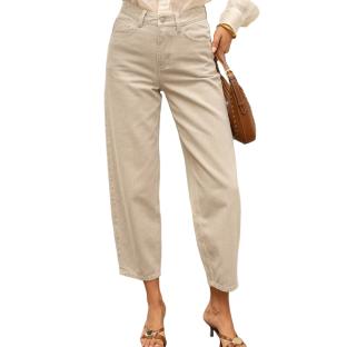 Jean Barrel Beige Femme Oraije Bony vue 0