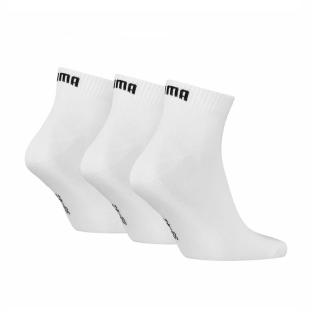 X3 Paires de Chaussettes Blanches Mixte Puma Quarter vue 0