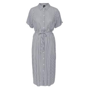 Robe à Marine/Blanc Femme Vero Moda Bumpy vue 3