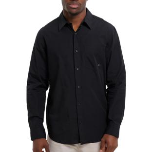 Chemise Noir Homme Calvin Klein Jeans Poplin Classic Sh pas cher