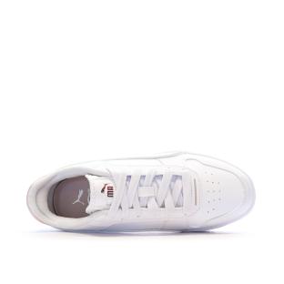Baskets Blanches/Roses Fille Puma Carinas vue 4