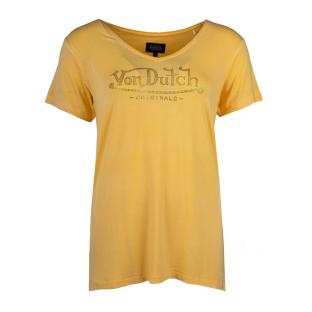 T-shirt Jaune Femme Von Dutch ROAN pas cher