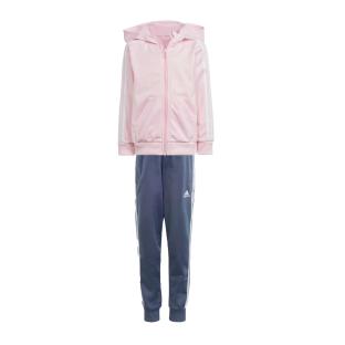 Survêtement Rose/Bleu Fille Adidas 3 bandes Essentials pas cher
