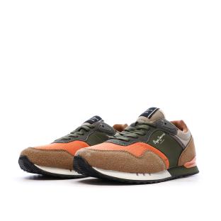 Baskets Oranges/Kaki Garçon Pepe Jeans London vue 6