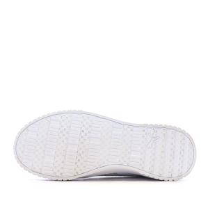 Baskets Blanc/Beige Femme Puma Carina 2.0 Zebra vue 5