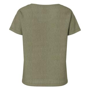 T-Shirt Kaki Femme Pieces Sophie vue 2