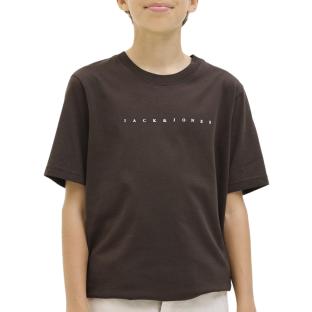 T-shirt Marron Garçon Jack & Jones Jestar vue 0